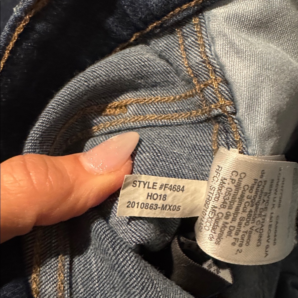 Madewell Indigo Denim Pants hi-rise skinny size 27 - Picture 12 of 12